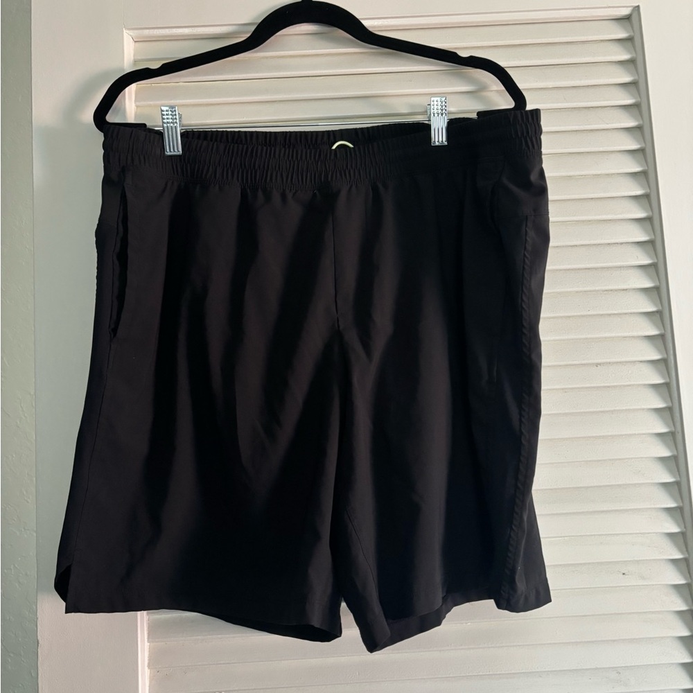 All in Motion Men's Black Athletic Shorts
